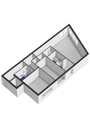 Floorplan - Bulgersteyn 7305, 3011 AB Rotterdam